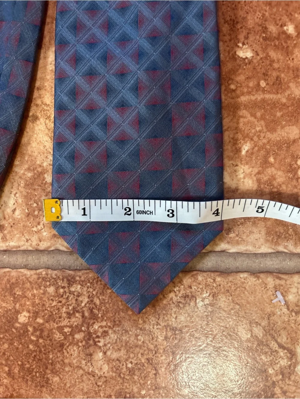 David Taylor Black Paisley Silk Tie with Red & Blue Accents